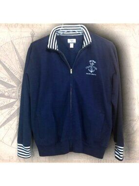 Cuffy's of Cape Cod Women's 2X Fleece Jacket Coastal Nautical Sailing Preppy